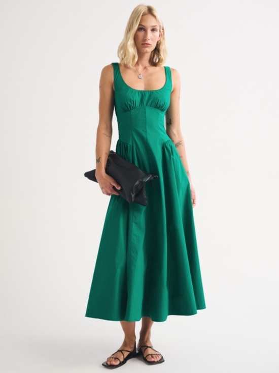 Abercrombie & Fitch Dresses & Skirts - Abercrombie, 100% Cotton A&F Bra-Free Dylan Midi Dress